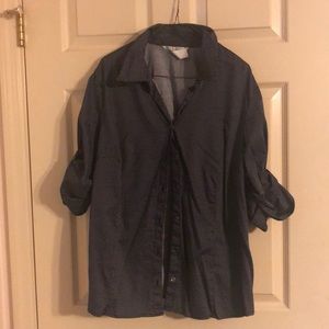 Black polka dotted shirt